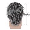 GNIMEGIL Gray Ombre Dreadlocks Wigs for Men Braided Wig Medium