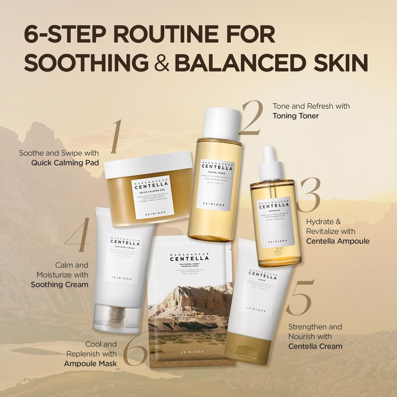 SKIN1004 Madagascar Centella Ampoule 3.38 fl.oz, 100ml, Korean Face Serum