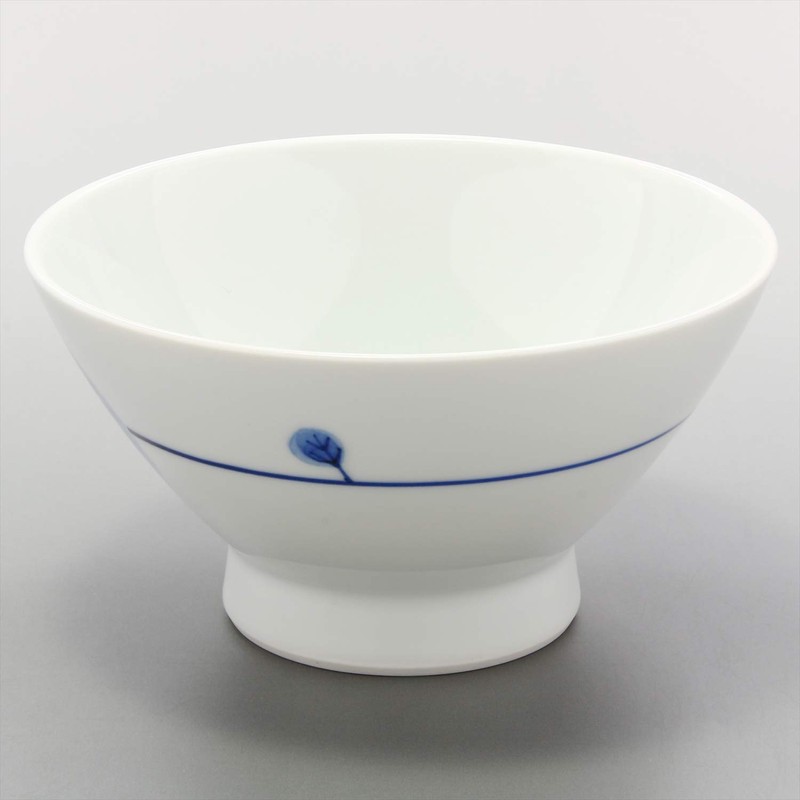 Hama Pottery 385865 Hasami Pottery Wayama Kiln Flower Bowl, Rice