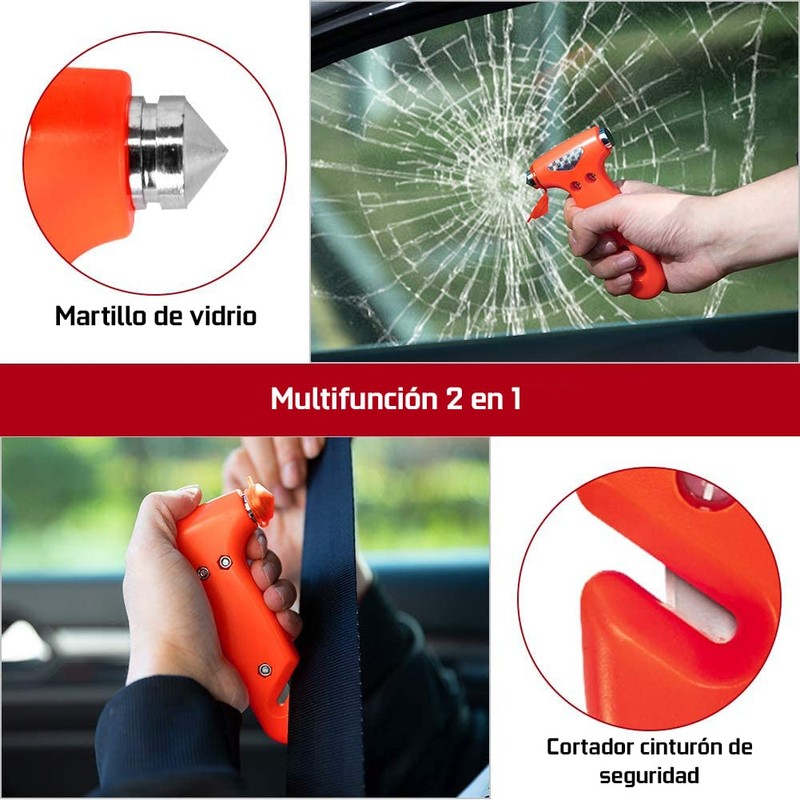 JBM® 52259 Glass Breaker Hammer and Belt Cutter Safety