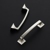 25 Pack Kitchen Cabinet Handles 3-3/4 Inch Hole Center Brushed