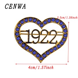 CENWA 1922 Broche Sigma Gamma Rho Sorority 1922 Sorority Parafernalia regalo de hermandad griega joyería regalo