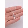 Fashion Jewelry MEN CASUAL CHRISTIAN RELIGIOUS CROSS BLESS SHINY Silver