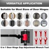 TOLCHENO 6 in 1 Door Hinge Adjustment Tool, Hinge Gap