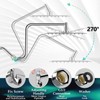 Rain Shower Head Extension Arm, Upgrade 12 Inch Metal Shower