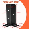 Cokritsm 4PCS Adjustable Deck Post Anchor Base Brackets Fit 1.5x1.5,2x2,2x4,4x4