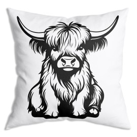 ZNGFON Cow Farmhouse Cow Lover Gift Throw Pillow Cover 18x18 Inch Decor Vintage Country Farmhouse for Gifts and Home Decor Pillowcase