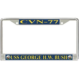 MilitaryBest USS George H.W. Bush CVN-77 License Plate Frame
