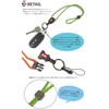 Chums CH61-1171 New Lanyard Rope Neck Strap Keychain, U827: Brown