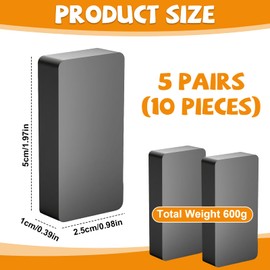 UHETLET Pack of 10 Magnetic Weights Magnetic Shower Curtain Weights Bottom Curtain Weights Outdoor Shower Curtain Weighted Magnetic Shower Curtains Curtains for Curtains Tablecloth