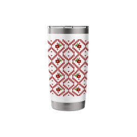 CHRISTMAS TOILET PLUNGER SANTA PLUMBER Stainless Steel Insulated Tumbler