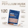 Zipvit Psyllium Husk Fibre Supplement, 1400mg Psyllium Husk Powder, Up