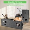 Cat Tunnel for Indoor Cats, DIY Transformable Cat Hideaway Cave,
