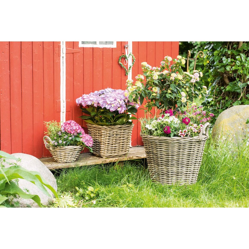 FRANK FLECHTWAREN Large Rattan Planter