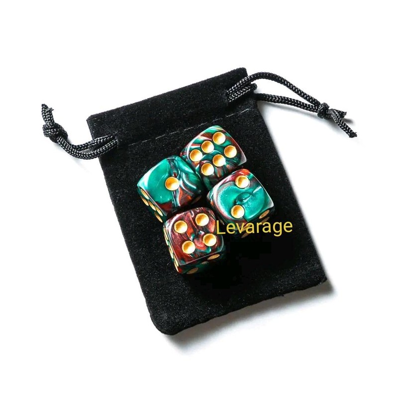 Levarage 0019 Marble Red Green Yellow Dice Size 1.5cm Square