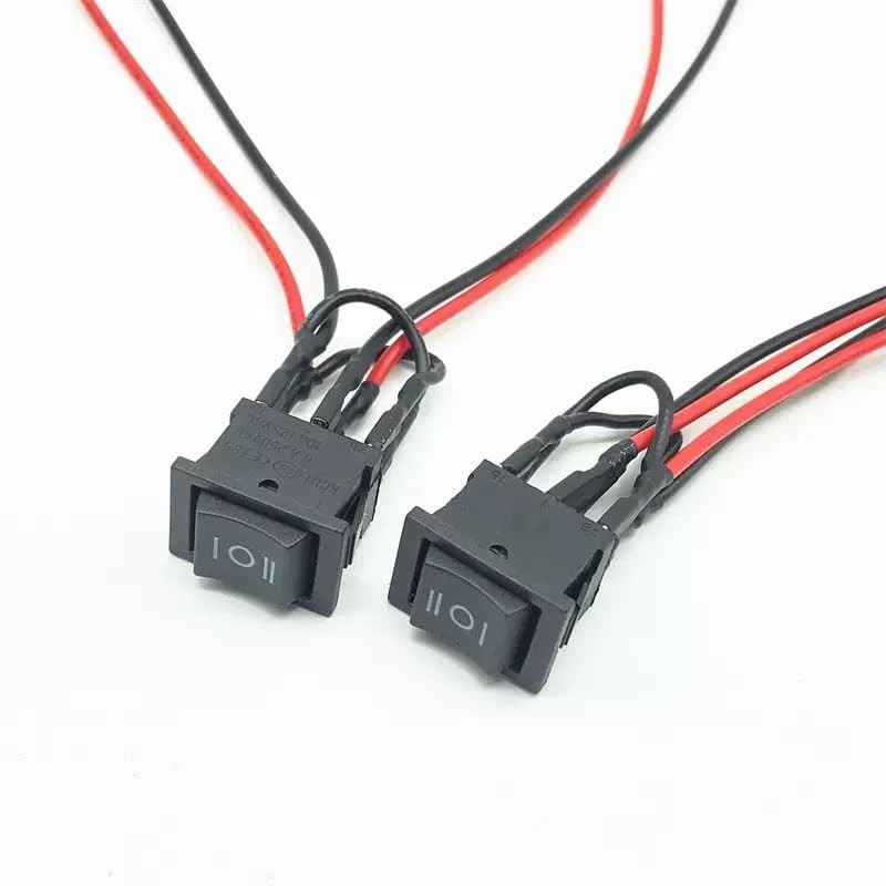 Switian 2PCS DPDT Rocker Switch - 3 Position ON/Off/ON Toggle