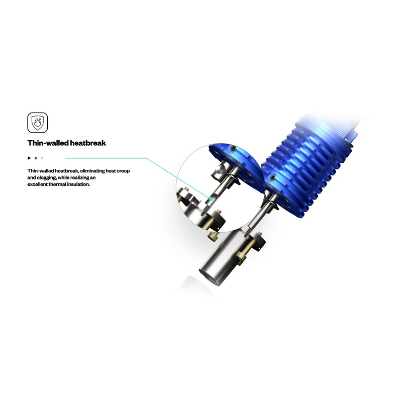 Phaetus Rapido All Metal Hotend (Blue, UHF Plus (PT1000))