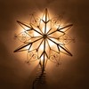 Kurt Adler UL3110 10-Light 6-Point Capiz Star Treetop With Scroll