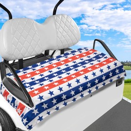 Airclub Golf Cart Seat Covers Suitable for EZGO, Club Car & More 2-Seat Carts, Golf Cart Seat Towel 100% Microfiber for Ultimate Comfort & Protection, Golf Cart Accessories 55'' x 32''