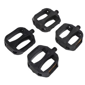 Bike Pedal, 4pcs Nylon Plastic Anti Slip Children Bicycle Pedals Road Bike Pedals 12mm Thread Replacement Bike Pedals with Reflective Strip for Children Bike
