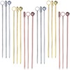 PartyWoo 4711100062510 18 pcs, 4.2 inch Martini, Silver Skewers, Toothpicks,