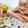 12 Pcs Back to School Sticky Notes,Pencil Ruler Book Blackboard