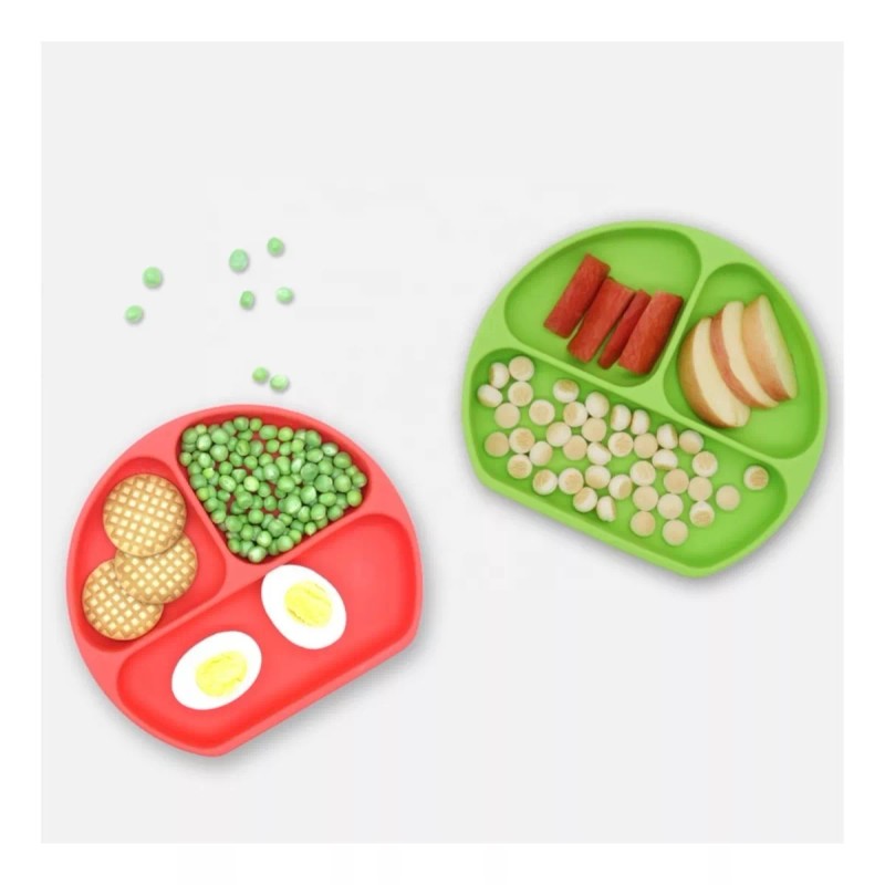 Papu Baby 2 Platos Con Divisiones Y 2 Cucharas De