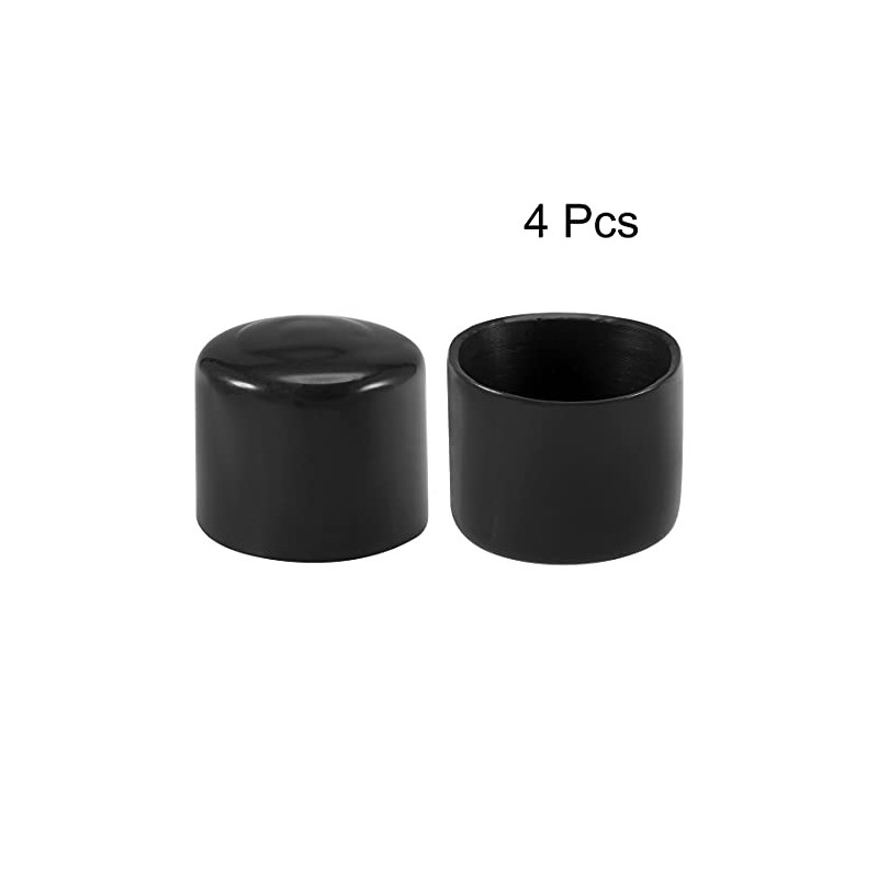 sourcing map Rubber End Caps 40 mm ID Vinyl Round