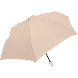 Klux 111547 Folding Umbrella, 21.7 inches (55 cm), Carabiner Folding Umbrella, Plain, Light Pink2