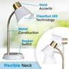 OttLite Beam LED Desk Lamp, Metal Construction in White and