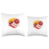 Gutter Guardian Cool Retro Bowling Bowler Designs Present Throw Pillow