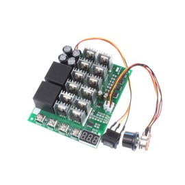 NOYITO PWM Motor Speed Controller 60A DC 10V-55V 12V 24V 36V 48V Digital Display 100A Max Brush DC Motor Controller - Third gear Forward Reverse Stop