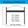 Jingchengmei 6U Steel Rack Rails Kit with Hardware - 2