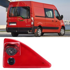 Super Weitwinkel Nachtsicht HD Doppelkameras Einparkhilfe Kamera Bremsleuchte Rückfahrkamera Ersatz für Nissan NV400 X62 X62B /Opel Vauxhall Movano B X62 MKII MK2 MK3 MKIII/Renault Master III 3 JV FV