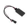 Car Bluetooth5.0 AUX Module 3Pin ABS Black Wearproof Replacement for