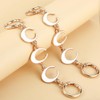 Tmtains 2Pcs Gold & White Purse Extender Chain - Moon