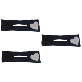 TOVINANNA 3pcs Hair Bun Shaper Rhinestones Heart Design Hair Styling Tool for Women and Girls for Elegant Updos and Daily Lightweight and Easy to Use