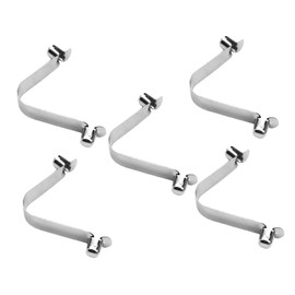 CIYODO 5pcs V Clips for Secure Attachment of Skimmer Nets and Brushes Durable Double Pin Design for Telescopic Rods for Swimming Pools and Spas
