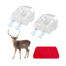 Dickno 2 PCS Deer Whistles for Car, Automotive Deer Warning Whistle Devices, Animal Warning Devices Avoids Collision, Universal Animal Alert Accessories for Vehicles (White)