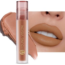 YOUNG VISION Nude Matte Lipstick | Luxurious Waterproof Liquid Lip Cream | Soft Velvety Smooth, Long-Lasting Wear | Full Coverage in Nude and Vibrant Colors | Perfect for Daily and Professional Makeup