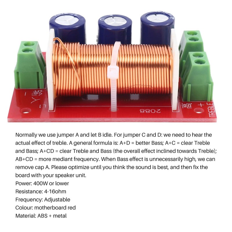 Jevina 400 W Speaker Frequency Soft 2 Way High Low