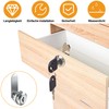 Letter Box Lock 20 mm - 2 Sets with 4