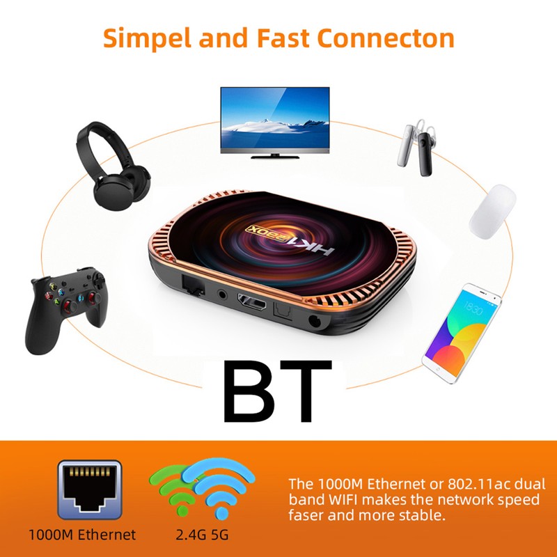 HK1 RBOX X4 Android 11.0 Smart TV Box UHD 4K