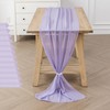 flohar 12Pack 9ft Chiffon Table Runner 14x108 Inch Sheer Romantic
