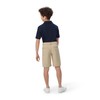 French Toast Boys' Flat Front Performance Stretch Short, FT Khaki,