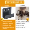 Alise Black Tile Display Wall Hanger Fastenerr,Stainless Steel Wall Mount