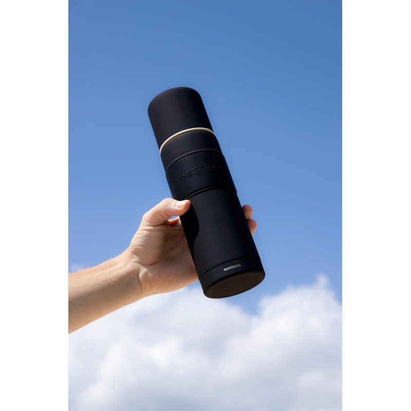 Ecottento Matte Self-Priming Thermos Flask 750 ml, 24 Hours Hot