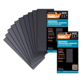 Fandeli- Multi-Purpose Sanding Paper | Assorted Grits (from 120 to 2500) | 72 Sheets of 23 x 9,3 cm | Ideal for Car Polishing, Wooden Furniture |Sanding and Metal Sanding |Waterproof Sandpaper.