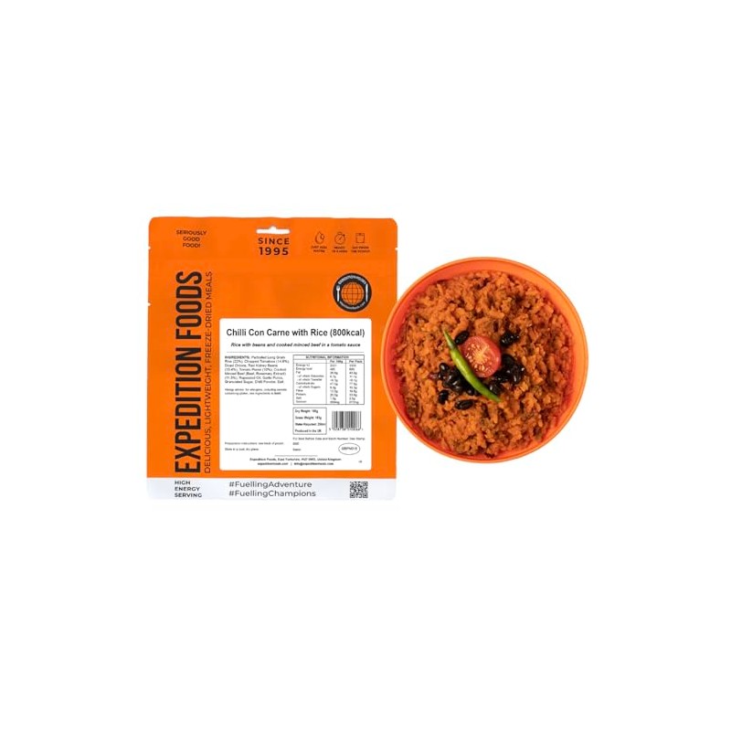 EXPEDITION FOODS Chilli Con Carne with Rice (High Energy Serving