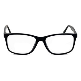 V.W.E. Men XL wide reading glasses clear lens optical reader Anti Blue Blocker UV 150mm (Full Reader - Black, 1.50, x)